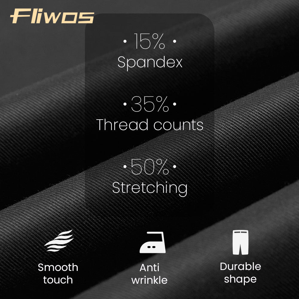 Fliwos Mens Stretch Dress Pants-9