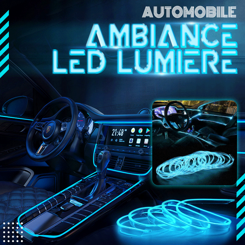 Lumière d'ambiance LED pour voiture 4 en 1