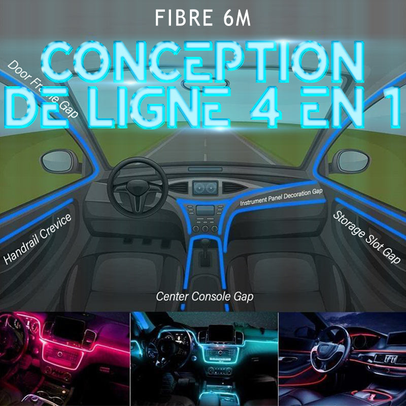 Lumière d'ambiance LED pour voiture 4 en 1-1