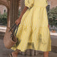 Women's casual cotton and linen casual solid color round neck pocket maxi dress--test
