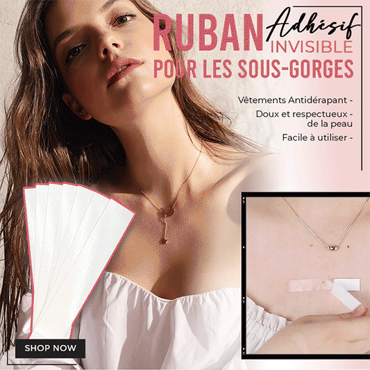 Ruban adhésif invisible pour les sous-gorges