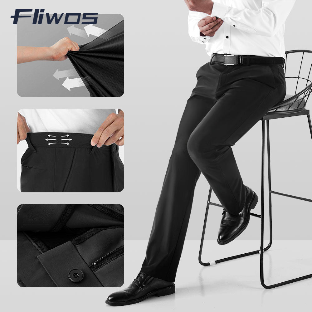Fliwos Mens Stretch Dress Pants-1