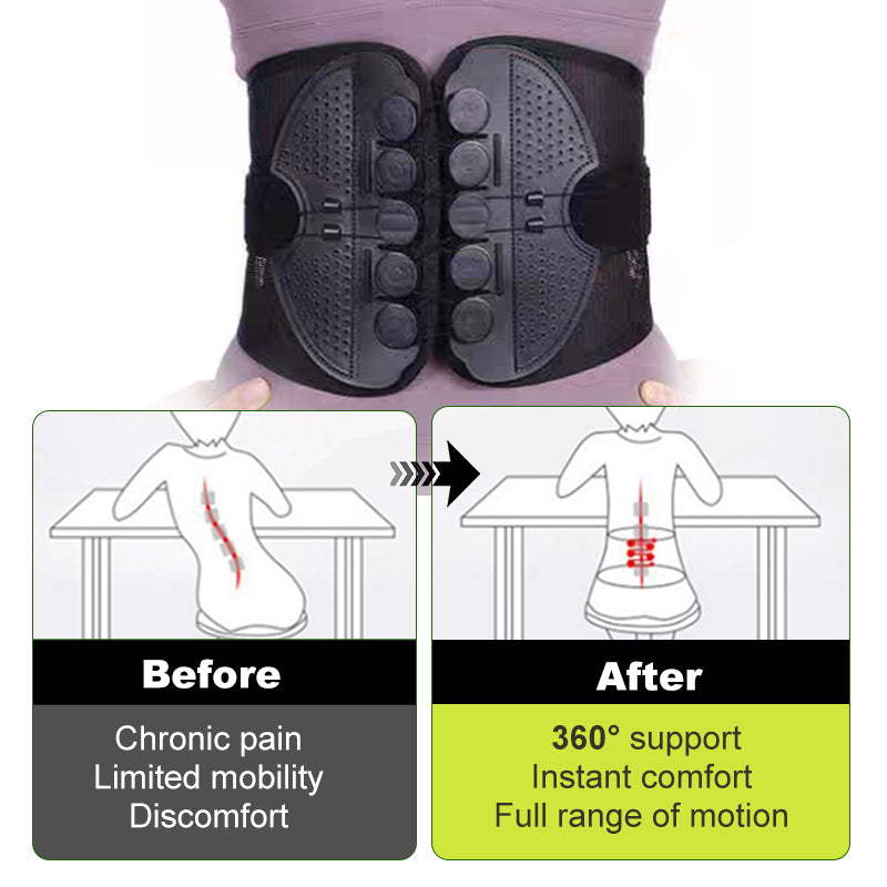 Adjustable Lumbar Support Belt Lower Back Brace-2