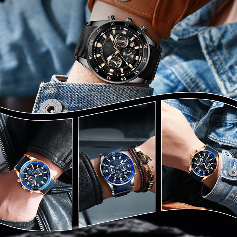 🔥Men's Waterproof Multifunctional Quartz Watch-2