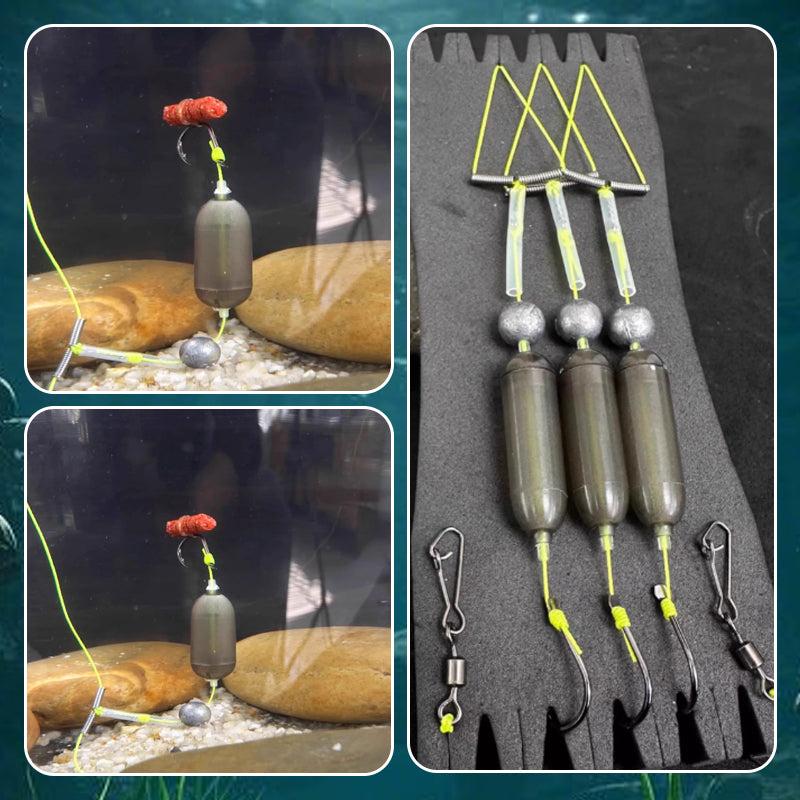 3 Krokar Anti Drift Bottenfiske Rigg-2