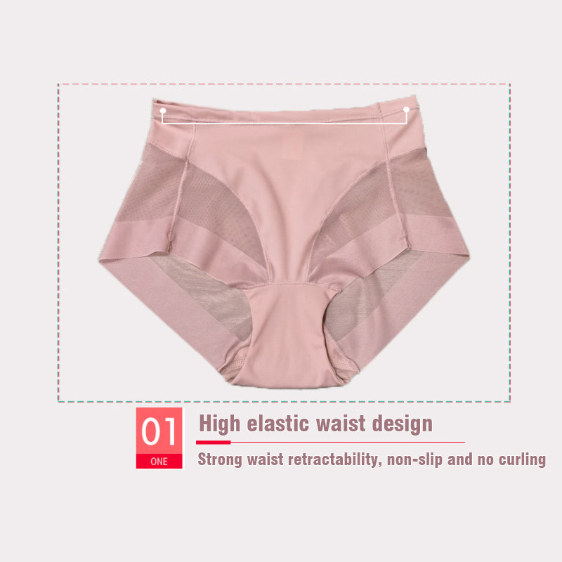 🌷Summer Sale🌷High Waist Ice Silk Seamless Shaping Briefs--Last Day 49% OFF-15