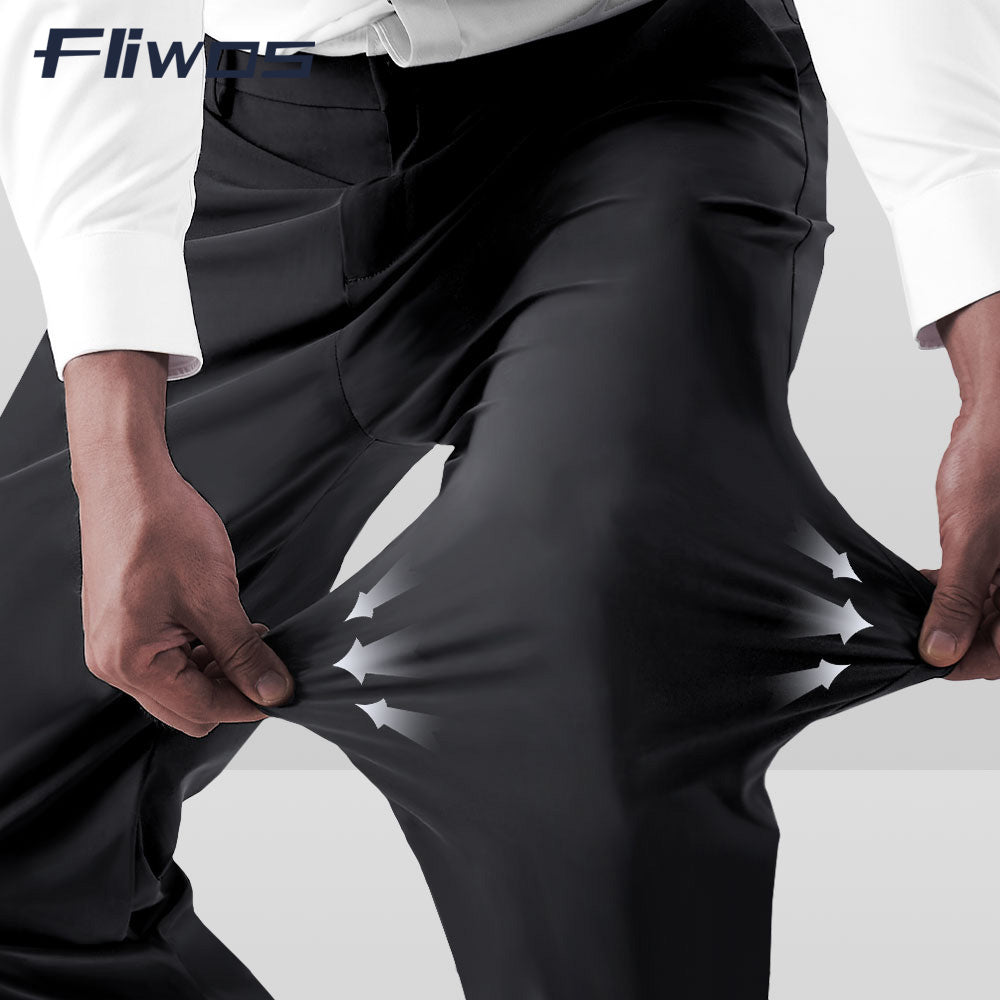 Fliwos Mens Stretch Dress Pants-2