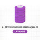 Ensemble de Brosse à Toilettes avec Têtes de Remplacement Jetables-15
