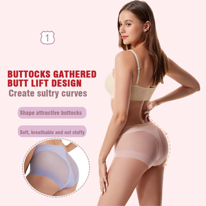 🌷Summer Sale🌷High Waist Ice Silk Seamless Shaping Briefs--Last Day 49% OFF-5