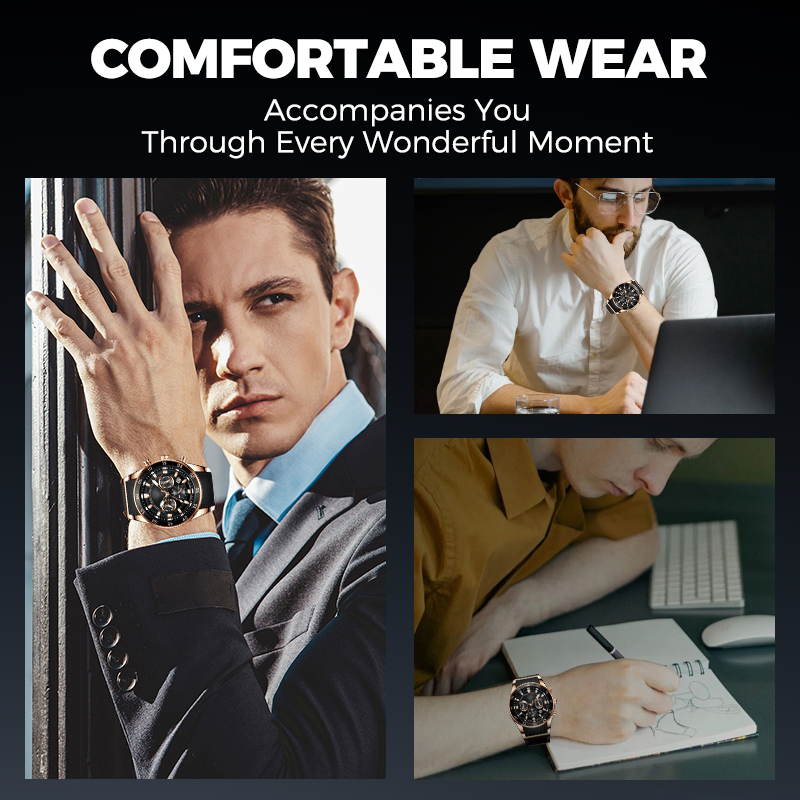 🔥Men's Waterproof Multifunctional Quartz Watch-4