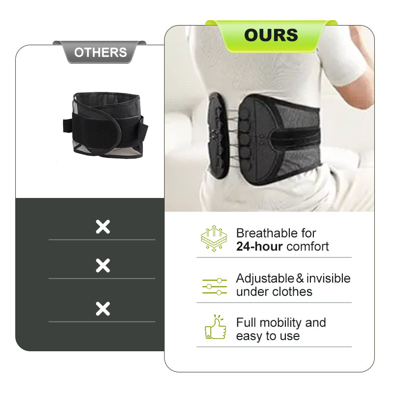 Adjustable Lumbar Support Belt Lower Back Brace-3