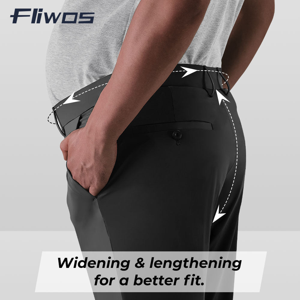 Fliwos Mens Stretch Dress Pants-4