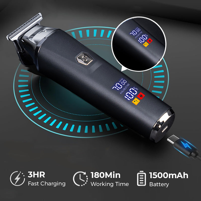 Household Digital Display Professional Electric Hair Clipper Set-5