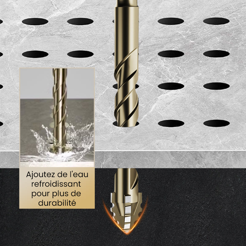 🔥Vente à chaud - 49 % de réduction🔥Kit de Forets Excentriques Dentelés à 4 Cannelures Haute Résistance-4
