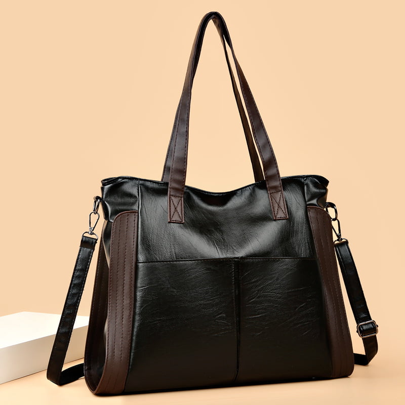 Large Capacity Waterproof Soft Leather Bag-6