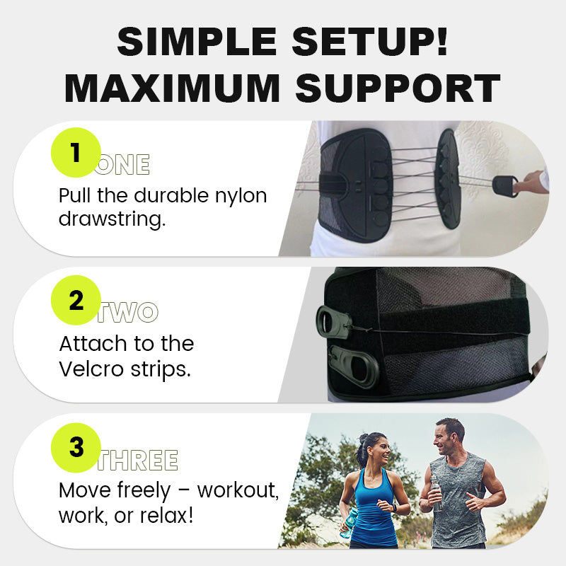 Adjustable Lumbar Support Belt Lower Back Brace-5
