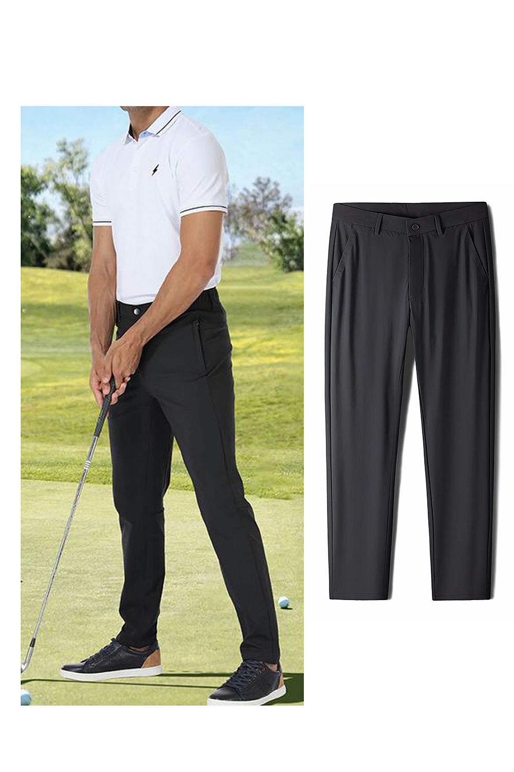 Fliwos Mens Stretch Dress Pants-3