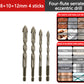 🔥Vente à chaud - 49 % de réduction🔥Kit de Forets Excentriques Dentelés à 4 Cannelures Haute Résistance-13