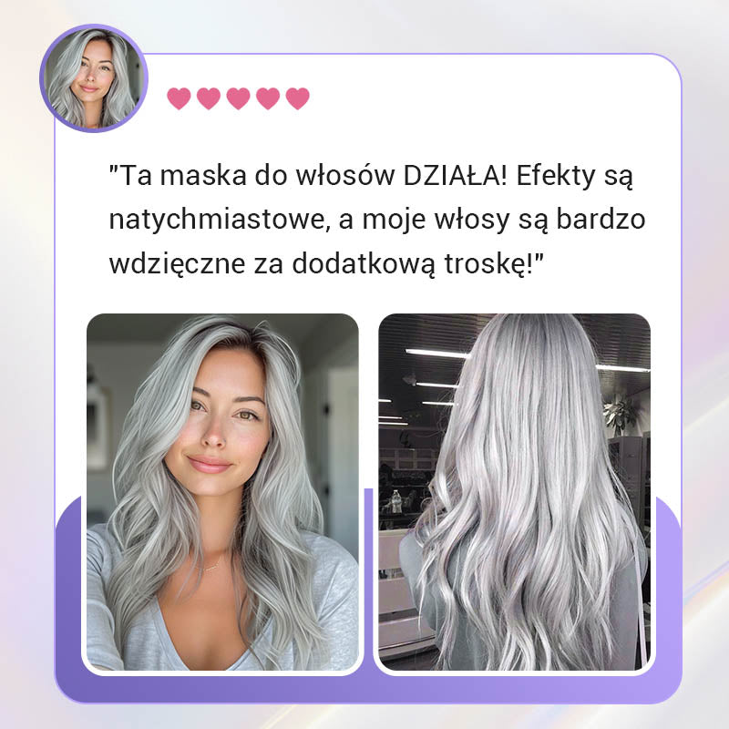 🧴💛Maseczka do Włosów Keratynowa Fioletowa-8