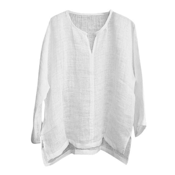 🔥Last day promotion - 50% off🔥COTTON AND LINEN SOLID COLOR T-SHIRT SHIRT-8