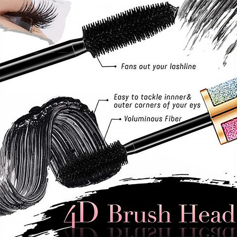 4D Vivid Galaxy Mascara Allongeant Épais en Fibre de Soie Imperméable-7