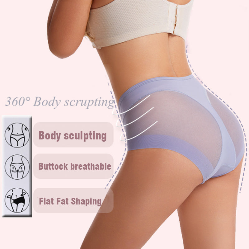 🌷Summer Sale🌷High Waist Ice Silk Seamless Shaping Briefs--Last Day 49% OFF-1