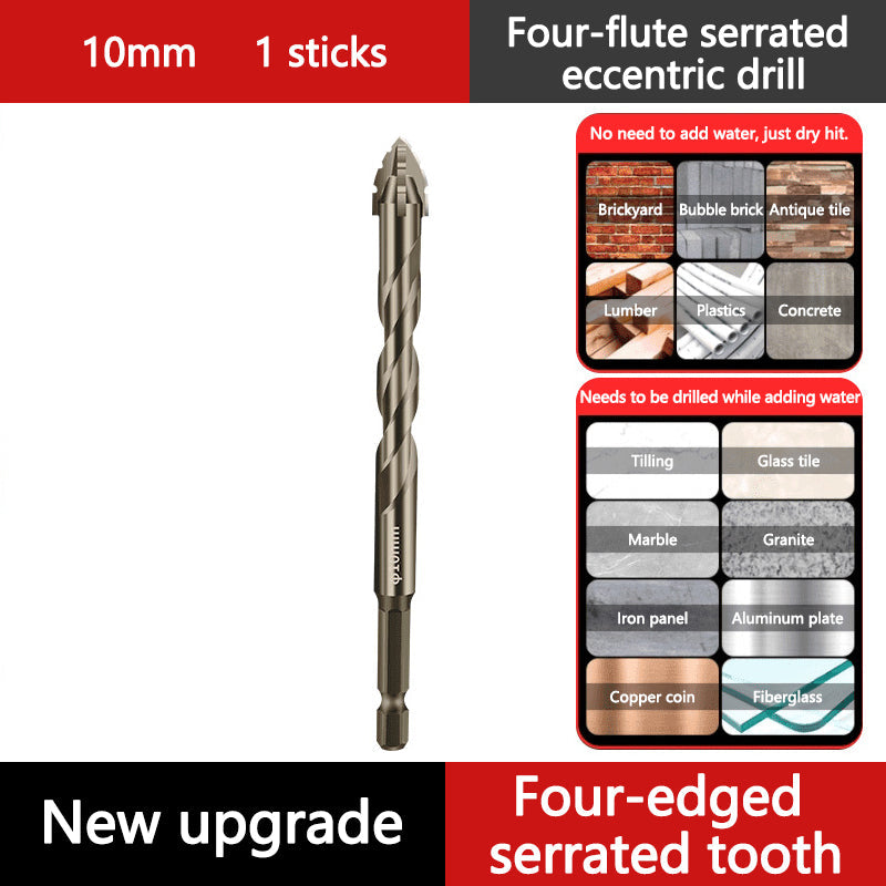 🔥Vente à chaud - 49 % de réduction🔥Kit de Forets Excentriques Dentelés à 4 Cannelures Haute Résistance-20