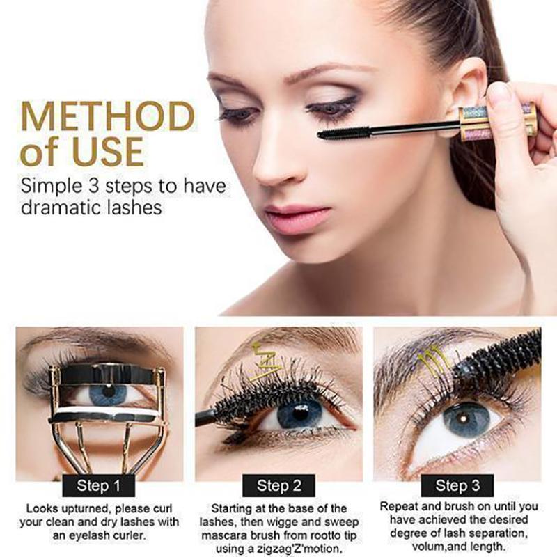 4D Vivid Galaxy Mascara Allongeant Épais en Fibre de Soie Imperméable-6
