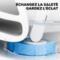 Ensemble de Brosse à Toilettes avec Têtes de Remplacement Jetables-7