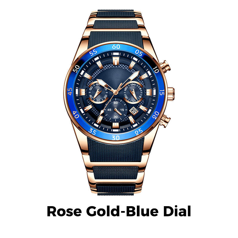 🔥Men's Waterproof Multifunctional Quartz Watch-10