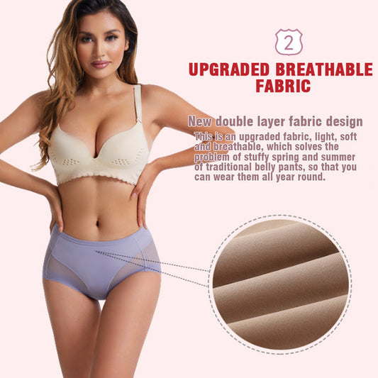 🌷Summer Sale🌷High Waist Ice Silk Seamless Shaping Briefs--Last Day 49% OFF