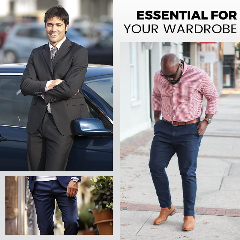 Fliwos Mens Stretch Dress Pants-5
