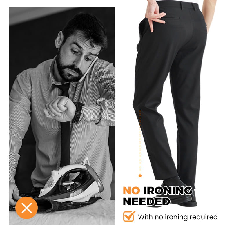 Fliwos Mens Stretch Dress Pants-4