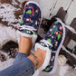 Women's Thick Warm Printed Flat Shoes-4
