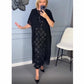 🌷Heißer Verkauf 58% Rabatt🌷Elegantes schwarzes Kleid mit V-Ausschnitt und unregelmäßiger Jacke Zweiteiliges Set-8