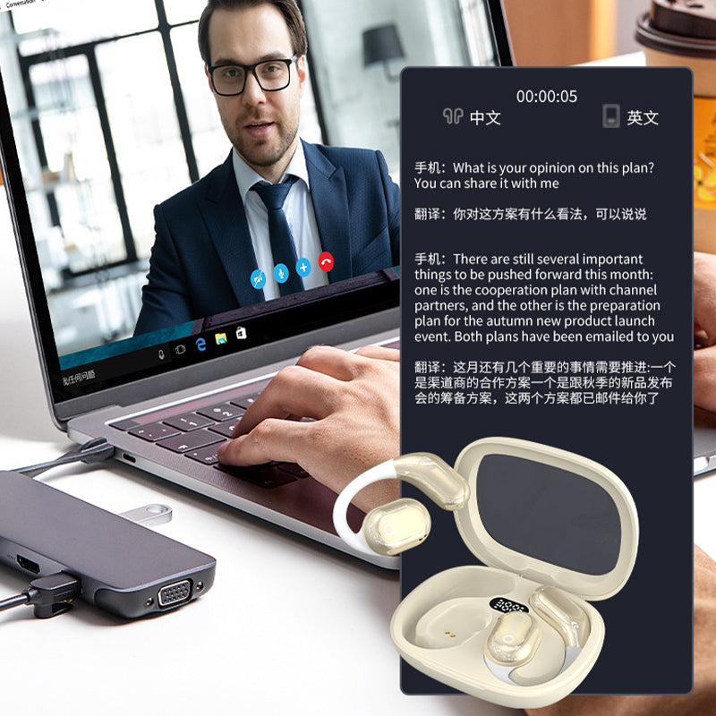 🎧New Year Hot Sale - 50% OFF🔥AI Voice Translation Bluetooth Earbuds-2