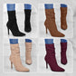 💖2025 Vente à chaud💖Bottes courtes à talons hauts et à bouts pointus pour femmes-4