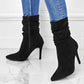 💖2025 Vente à chaud💖Bottes courtes à talons hauts et à bouts pointus pour femmes-8