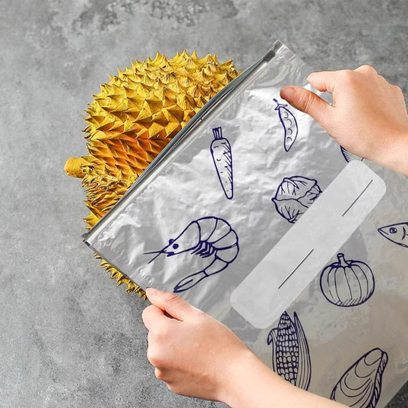 Buste Riutilizzabili per Alimenti in Alluminio con Chiusura Ermetica-2