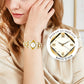 Retro Quartz Watch with Sparkling Rhinestones-2